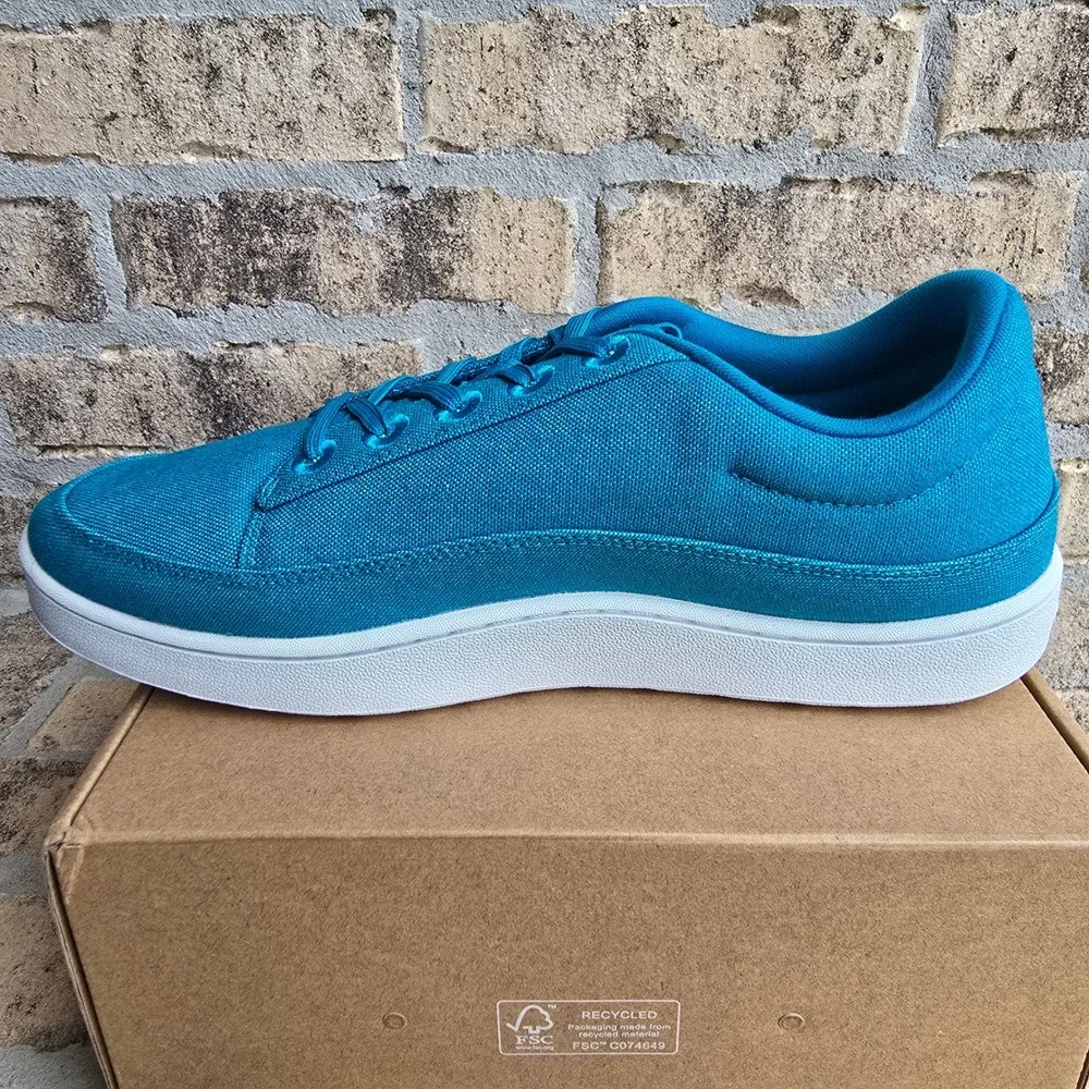 Allbirds Canvas Pacer Mens 11 Thrive Teal Clarity Blue Sneakers AB008CM110 NEW